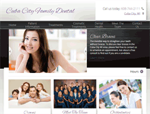 Tablet Screenshot of cubacityfamilydental.com